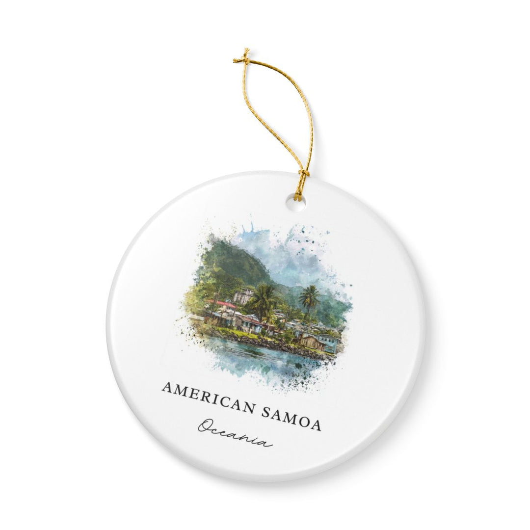 American Samoa Samoa Ornament: Unique American Samoa Samoa Souvenir, American Samoa Samoa Xmas Decor, and Authentic American Samoa Samoa Gift
