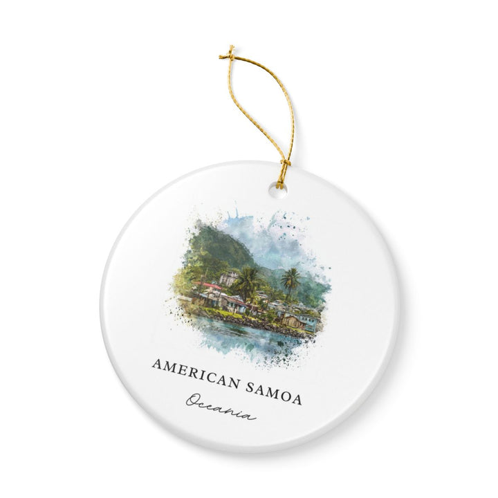 American Samoa Samoa Ornament: Unique American Samoa Samoa Souvenir, American Samoa Samoa Xmas Decor, and Authentic American Samoa Samoa Gift