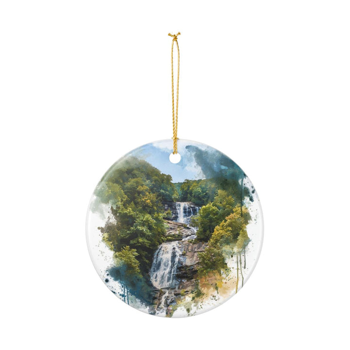 Amicalola Falls Georgia USA Ornament: Unique Amicalola Falls Souvenir, Amicalola Falls Georgia Xmas Decor, and Authentic Amicalola Falls Gift