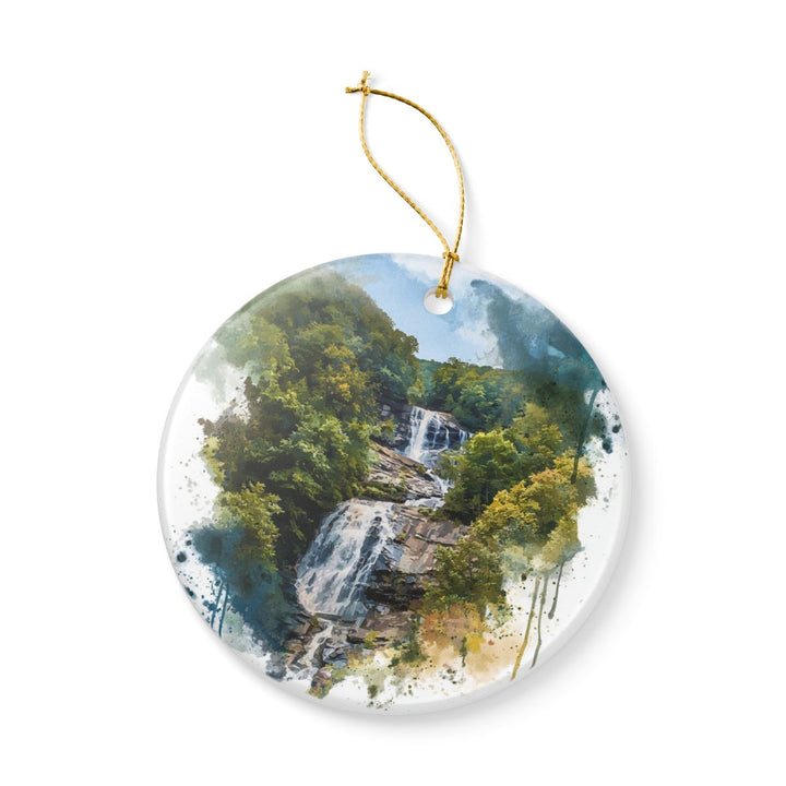 Amicalola Falls Georgia USA Ornament: Unique Amicalola Falls Souvenir, Amicalola Falls Georgia Xmas Decor, and Authentic Amicalola Falls Gift