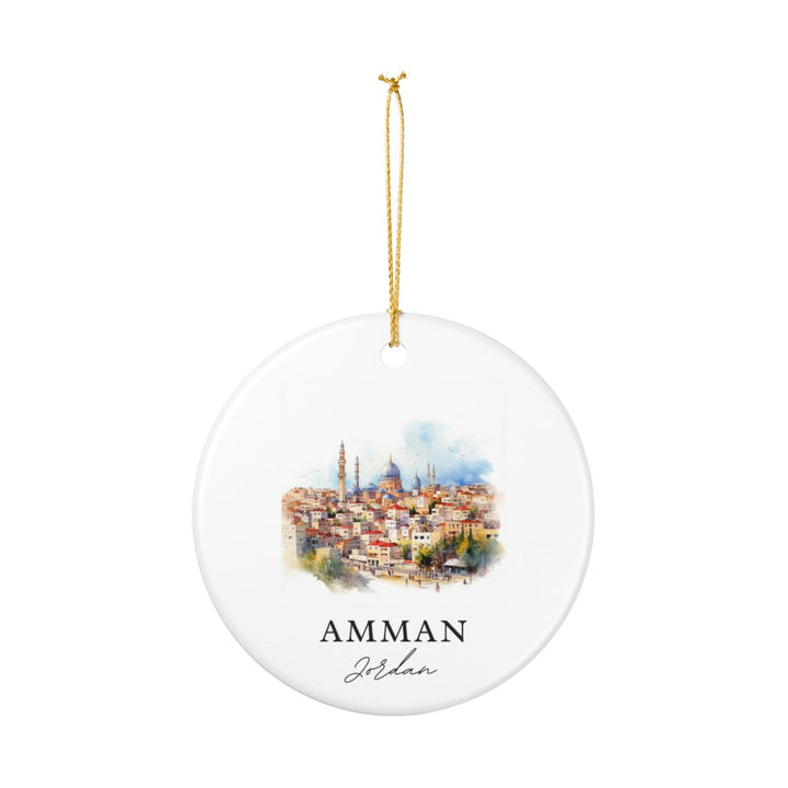 Amman Jordan Ornament: Unique Amman Souvenir, Amman Jordan Xmas Decor, and Authentic Amman Gift