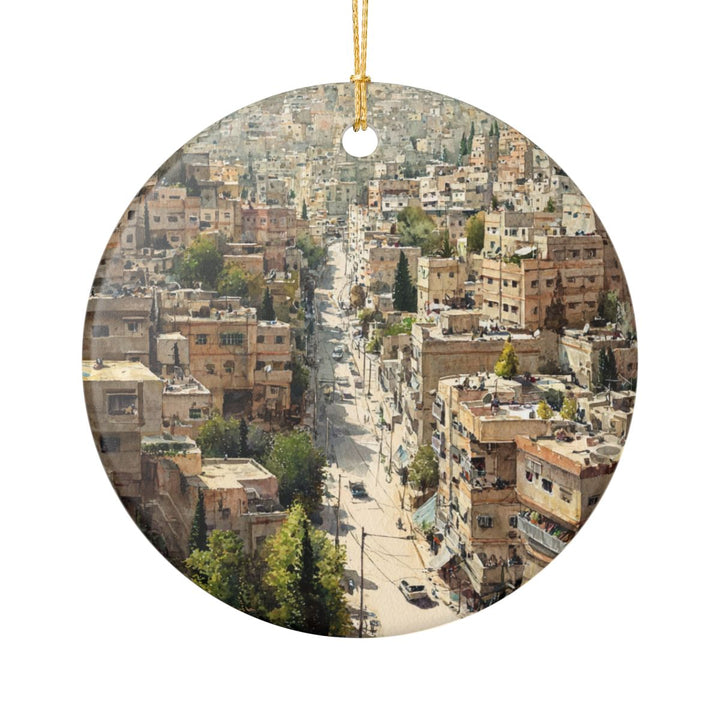 Amman Jordan Ornament: Unique Amman Souvenir, Amman Jordan Xmas Decor, and Authentic Amman Gift