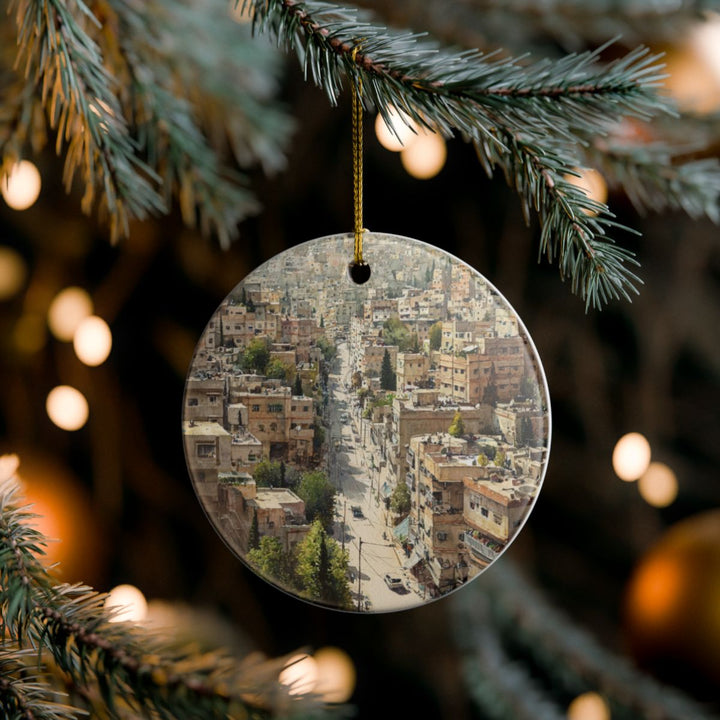Amman Jordan Ornament: Unique Amman Souvenir, Amman Jordan Xmas Decor, and Authentic Amman Gift