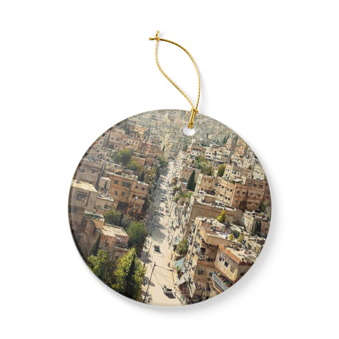 Amman Jordan Ornament: Unique Amman Souvenir, Amman Jordan Xmas Decor, and Authentic Amman Gift