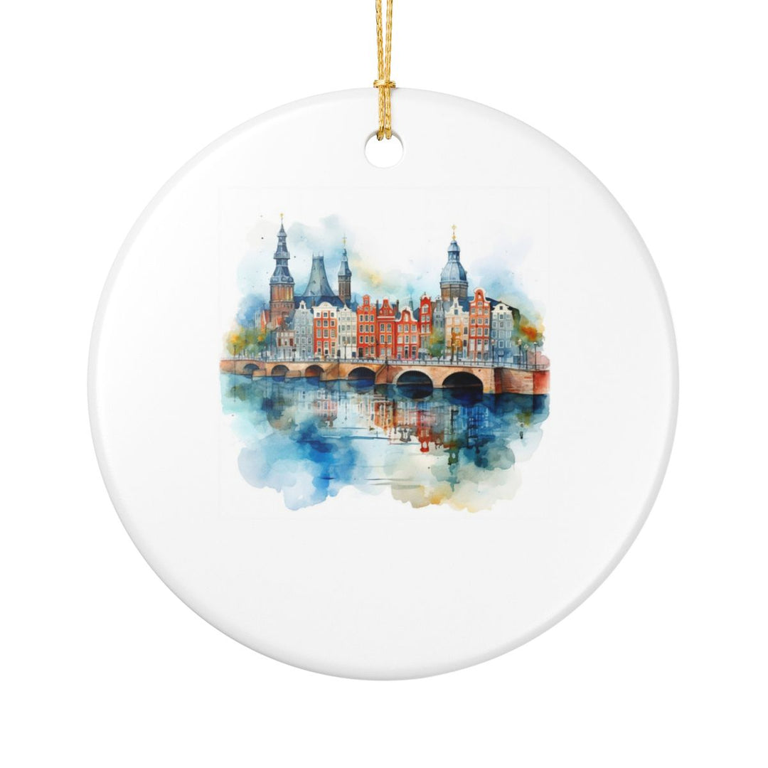 Amsterdam Netherlands Ornament: Unique Amsterdam Souvenir, Amsterdam Netherlands Xmas Decor, and Authentic Amsterdam Gift