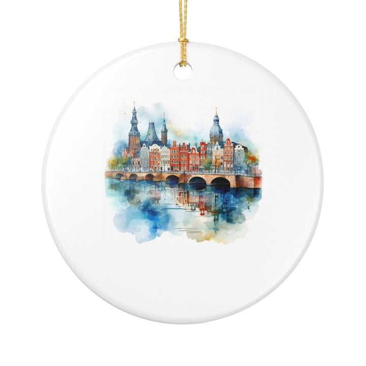 Amsterdam Netherlands Ornament: Unique Amsterdam Souvenir, Amsterdam Netherlands Xmas Decor, and Authentic Amsterdam Gift