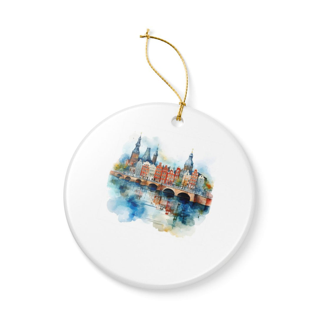 Amsterdam Netherlands Ornament: Unique Amsterdam Souvenir, Amsterdam Netherlands Xmas Decor, and Authentic Amsterdam Gift