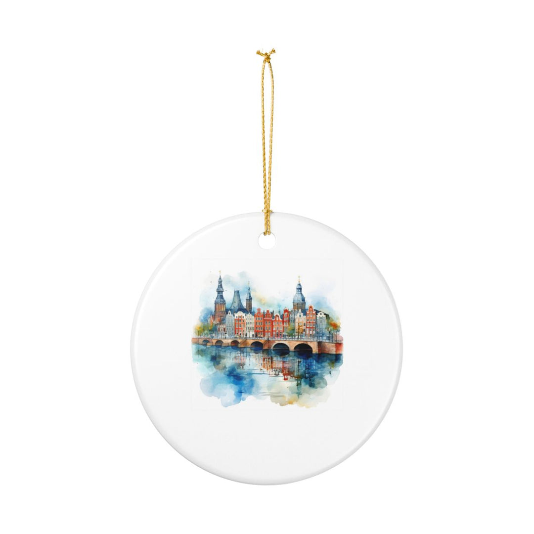 Amsterdam Netherlands Ornament: Unique Amsterdam Souvenir, Amsterdam Netherlands Xmas Decor, and Authentic Amsterdam Gift