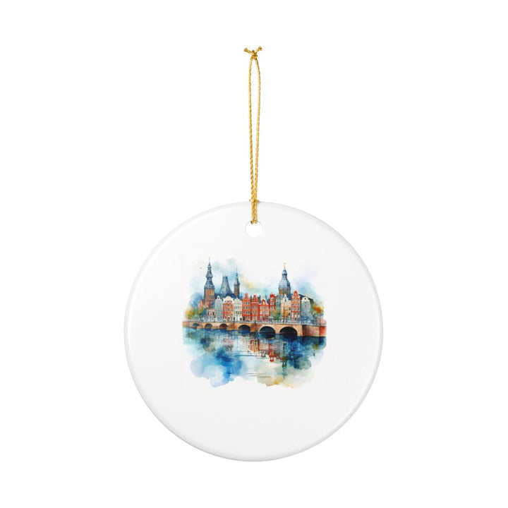 Amsterdam Netherlands Ornament: Unique Amsterdam Souvenir, Amsterdam Netherlands Xmas Decor, and Authentic Amsterdam Gift