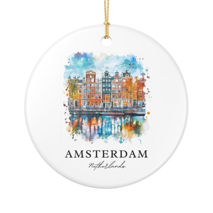 Amsterdam Netherlands Ornament | Christmas Travel Souvenir Gift