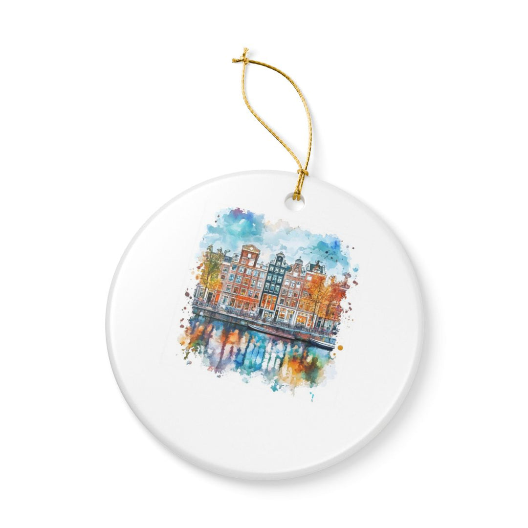 Amsterdam Netherlands Ornament: Unique Amsterdam Souvenir, Amsterdam Netherlands Xmas Decor, and Authentic Amsterdam Gift