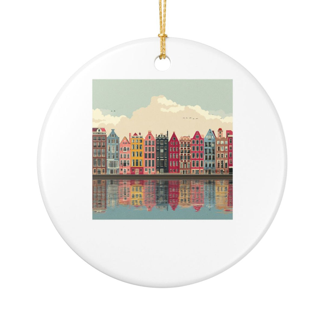 Amsterdam Netherlands Ornament: Unique Amsterdam Souvenir, Amsterdam Netherlands Xmas Decor, and Authentic Amsterdam Gift