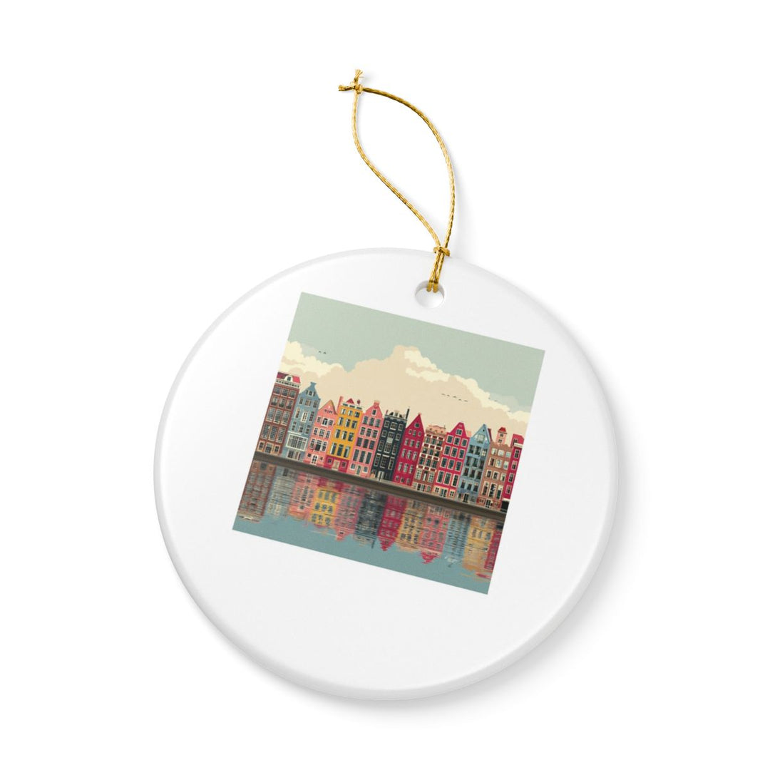 Amsterdam Netherlands Ornament: Unique Amsterdam Souvenir, Amsterdam Netherlands Xmas Decor, and Authentic Amsterdam Gift