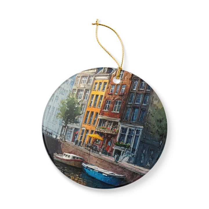 Amsterdam Netherlands Ornament: Unique Amsterdam Souvenir, Amsterdam Netherlands Xmas Decor, and Authentic Amsterdam Gift