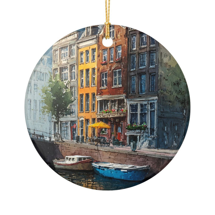 Amsterdam Netherlands Ornament: Unique Amsterdam Souvenir, Amsterdam Netherlands Xmas Decor, and Authentic Amsterdam Gift