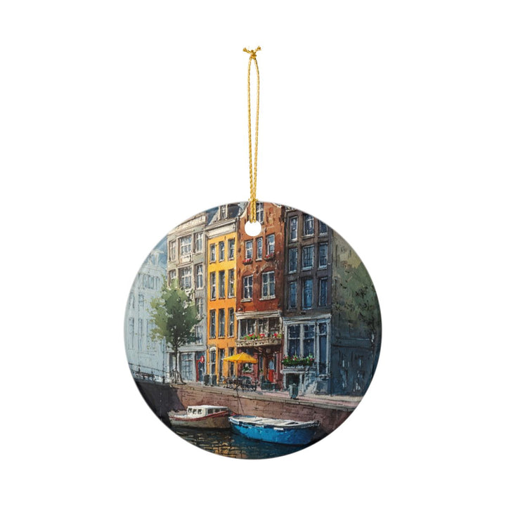 Amsterdam Netherlands Ornament: Unique Amsterdam Souvenir, Amsterdam Netherlands Xmas Decor, and Authentic Amsterdam Gift