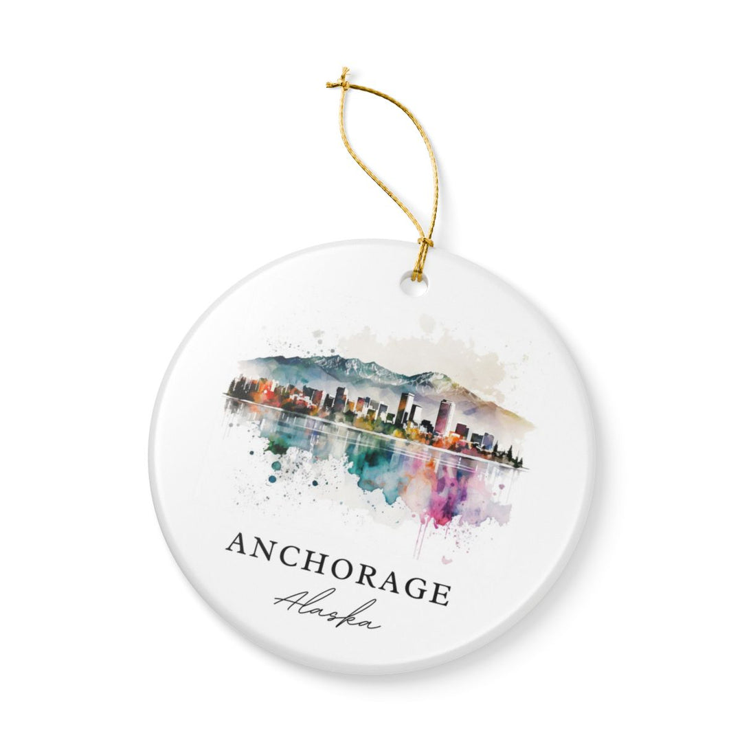 Anchorage Alaska USA Ornament: Unique Anchorage Souvenir, Anchorage Alaska Xmas Decor, and Authentic Anchorage Gift
