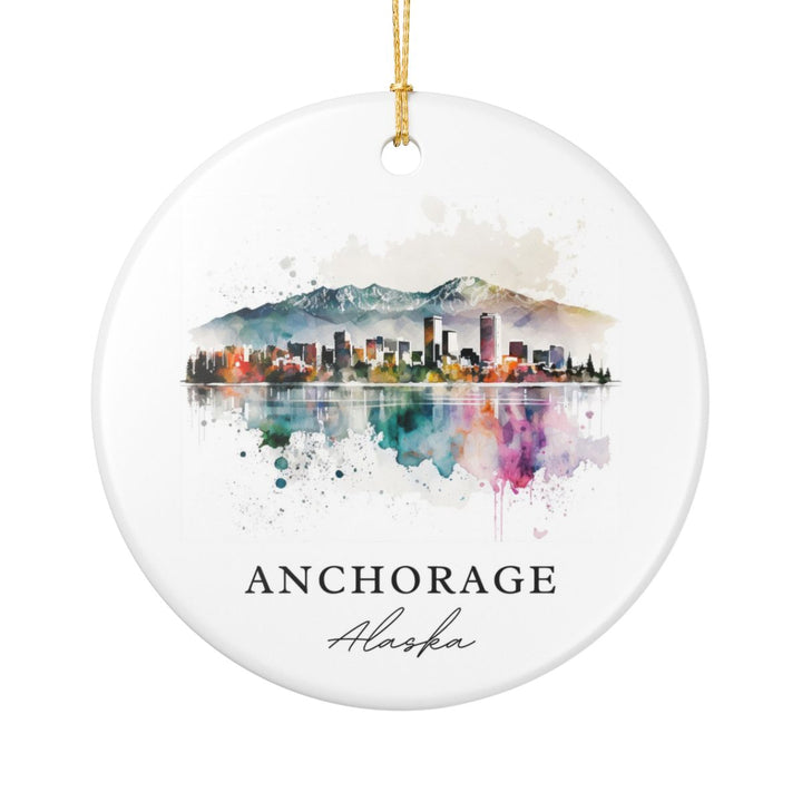 Anchorage Alaska USA Ornament: Unique Anchorage Souvenir, Anchorage Alaska Xmas Decor, and Authentic Anchorage Gift