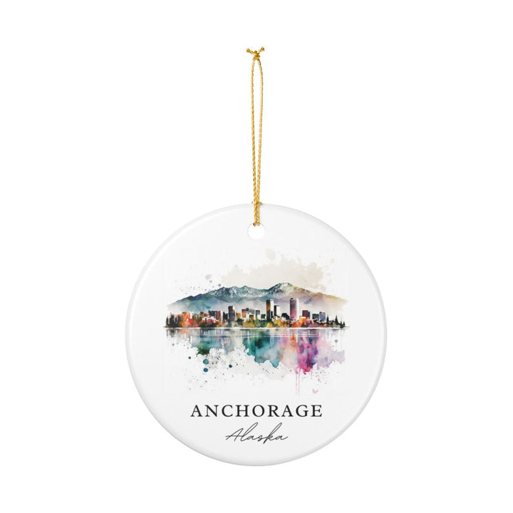 Anchorage Alaska USA Ornament: Unique Anchorage Souvenir, Anchorage Alaska Xmas Decor, and Authentic Anchorage Gift