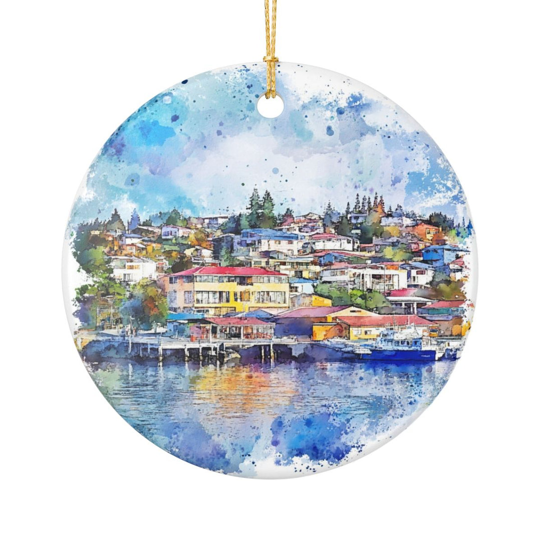 Ancud Chile Ornament: Unique Ancud Souvenir, Ancud Chile Xmas Decor, and Authentic Ancud Gift