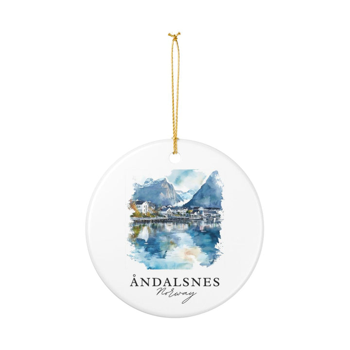 Andalsnes Norway Ornament: Unique Andalsnes Souvenir, Andalsnes Norway Xmas Decor, and Authentic Andalsnes Gift