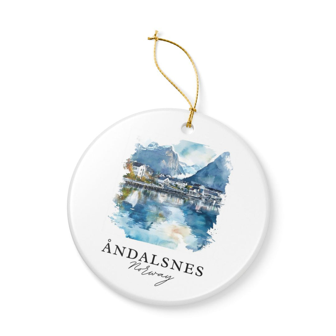 Andalsnes Norway Ornament: Unique Andalsnes Souvenir, Andalsnes Norway Xmas Decor, and Authentic Andalsnes Gift