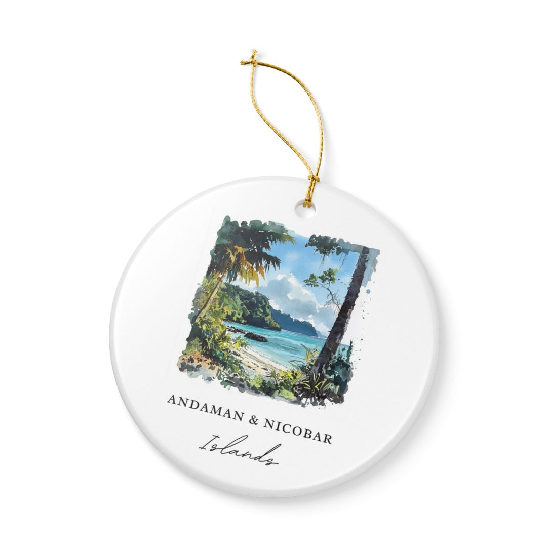 Andaman and Nicobar India Ornament: Unique Andaman and Nicobar Souvenir, Andaman and Nicobar India Xmas Decor, and Authentic Andaman and Nicobar Gift