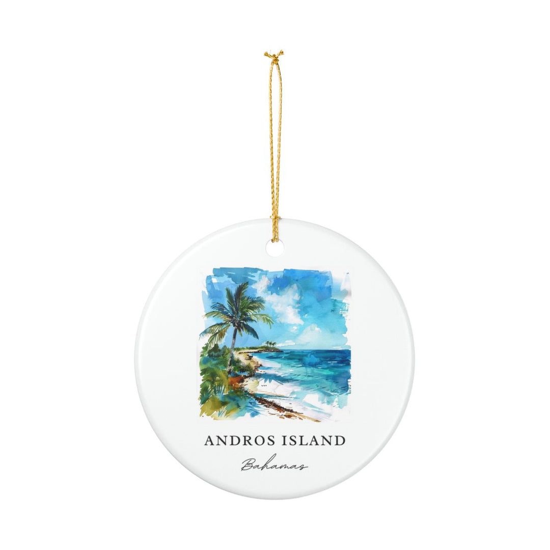 Andros Island Bahamas Ornament: Unique Andros Island Souvenir, Andros Island Bahamas Xmas Decor, and Authentic Andros Island Gift