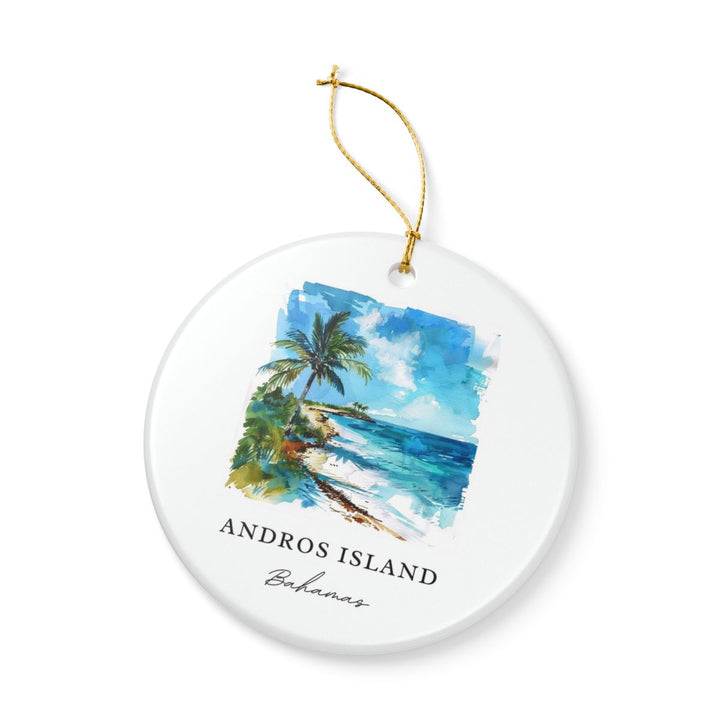 Andros Island Bahamas Ornament: Unique Andros Island Souvenir, Andros Island Bahamas Xmas Decor, and Authentic Andros Island Gift