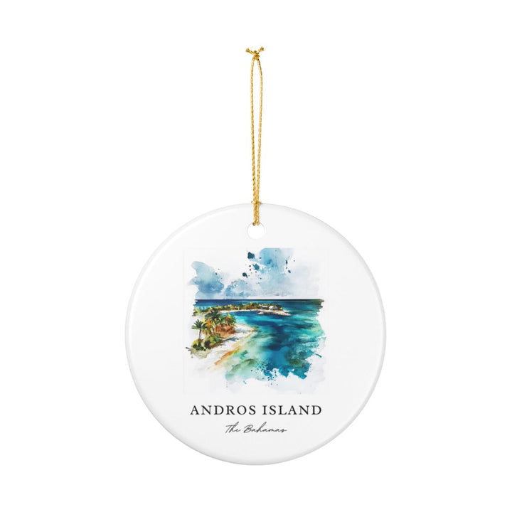 Andros Island Bahamas Ornament: Unique Andros Island Souvenir, Andros Island Bahamas Xmas Decor, and Authentic Andros Island Gift