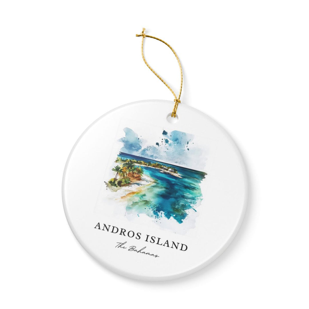 Andros Island Bahamas Ornament: Unique Andros Island Souvenir, Andros Island Bahamas Xmas Decor, and Authentic Andros Island Gift
