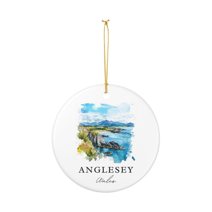 Anglesey Wales Ornament: Unique Anglesey Wales Souvenir, Anglesey Wales Xmas Decor, and Authentic Anglesey Wales Gift