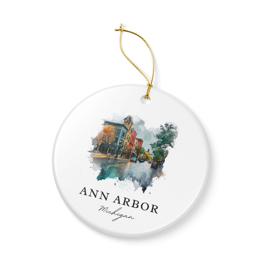 Ann Arbor Michigan A Ornament: Unique Ann Arbor Michigan A Souvenir, Ann Arbor Michigan A Xmas Decor, and Authentic Ann Arbor Michigan A Gift