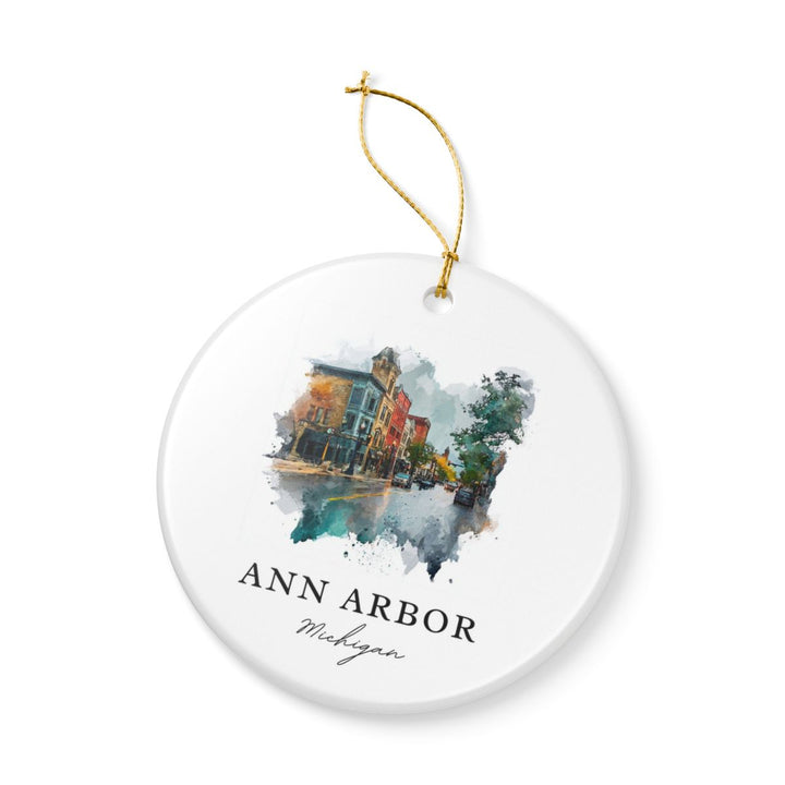 Ann Arbor Michigan A Ornament: Unique Ann Arbor Michigan A Souvenir, Ann Arbor Michigan A Xmas Decor, and Authentic Ann Arbor Michigan A Gift