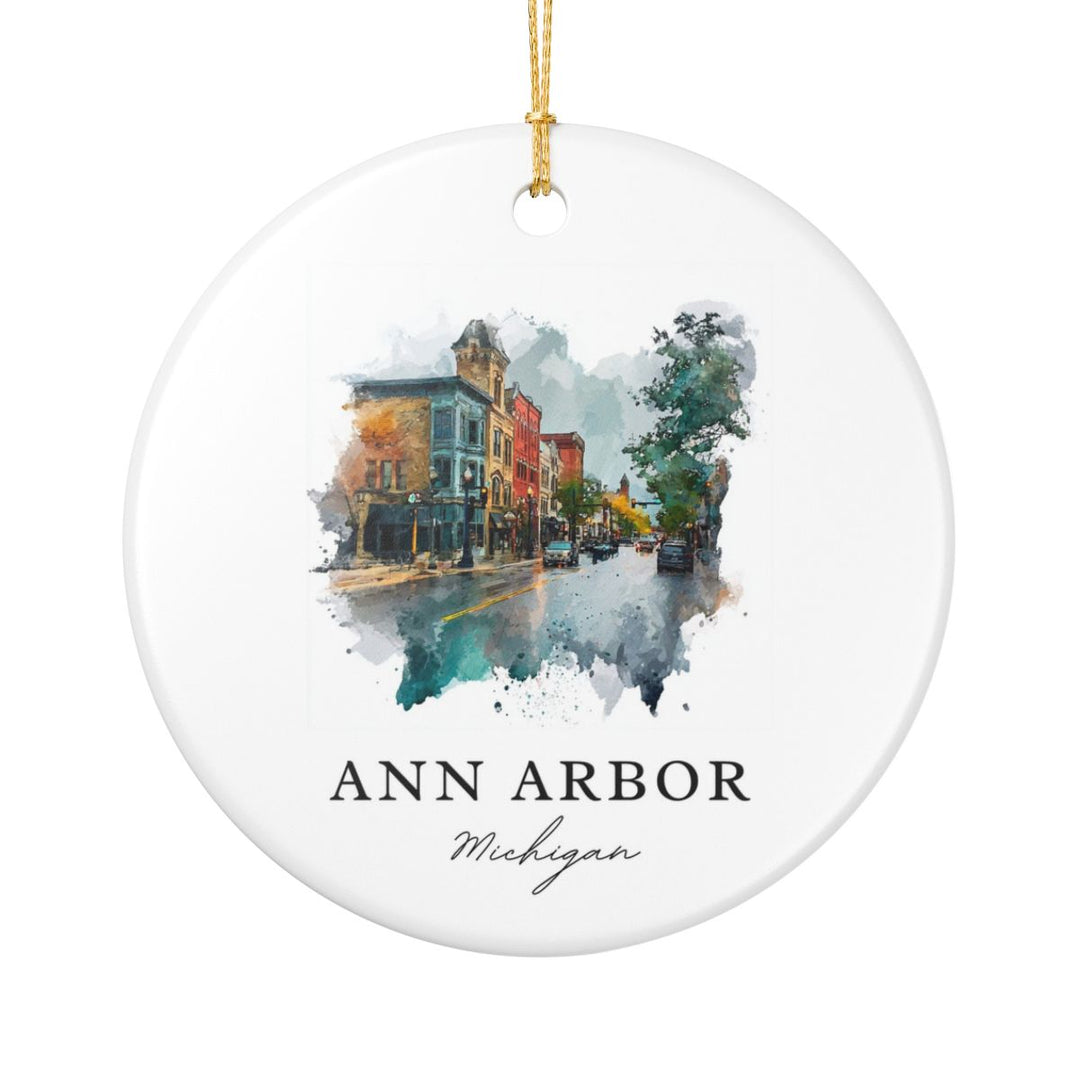 Ann Arbor Michigan A Ornament: Unique Ann Arbor Michigan A Souvenir, Ann Arbor Michigan A Xmas Decor, and Authentic Ann Arbor Michigan A Gift