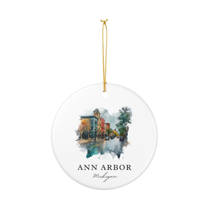 Ann Arbor Michigan A Ornament: Unique Ann Arbor Michigan A Souvenir, Ann Arbor Michigan A Xmas Decor, and Authentic Ann Arbor Michigan A Gift