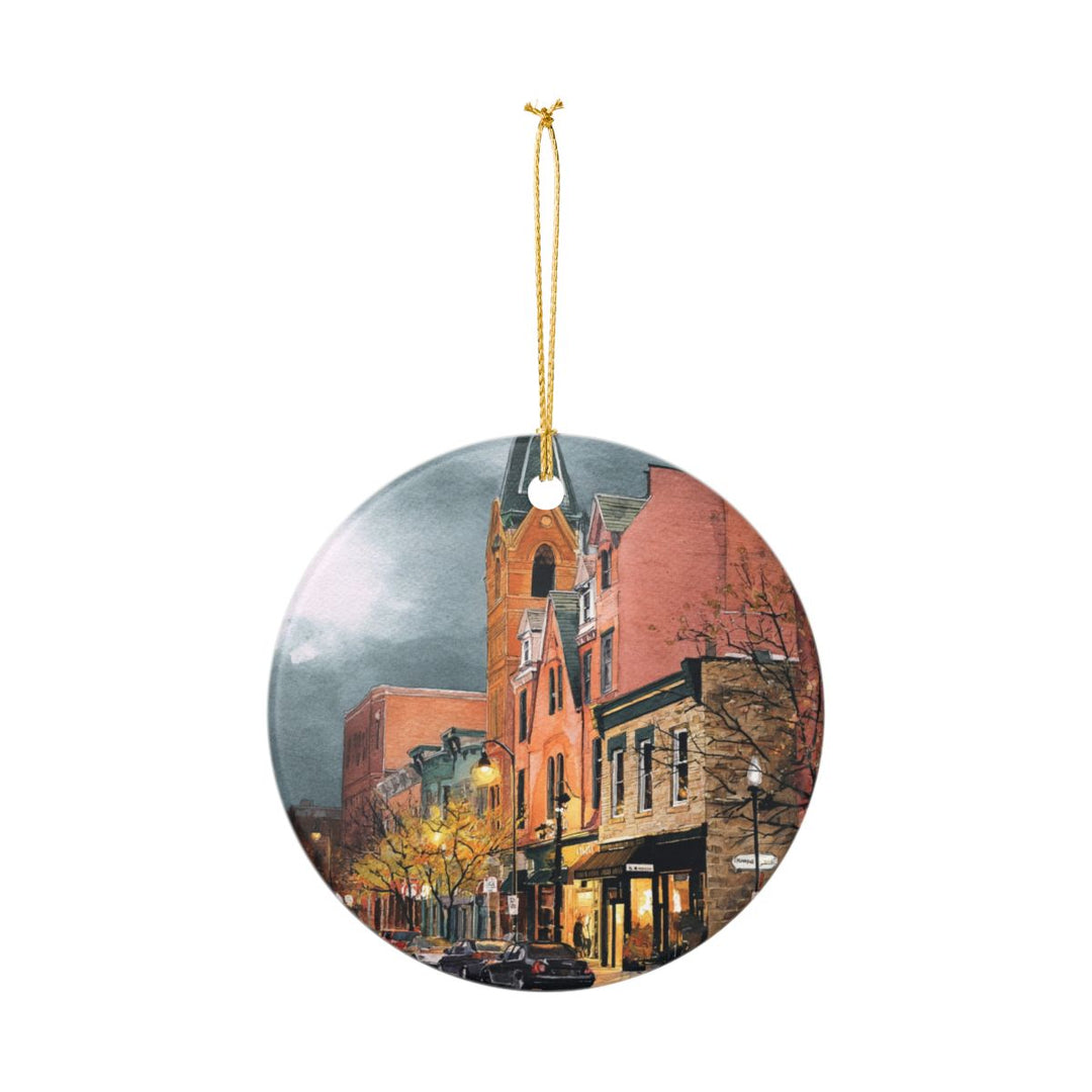 Ann Arbor Michigan USA Ornament: Unique Ann Arbor Souvenir, Ann Arbor Michigan Xmas Decor, and Authentic Ann Arbor Gift