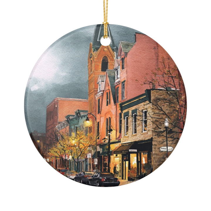 Ann Arbor Michigan USA Ornament: Unique Ann Arbor Souvenir, Ann Arbor Michigan Xmas Decor, and Authentic Ann Arbor Gift