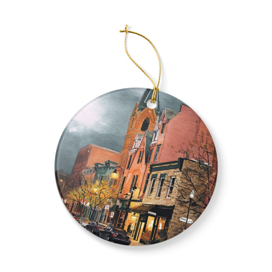 Ann Arbor Michigan USA Ornament: Unique Ann Arbor Souvenir, Ann Arbor Michigan Xmas Decor, and Authentic Ann Arbor Gift