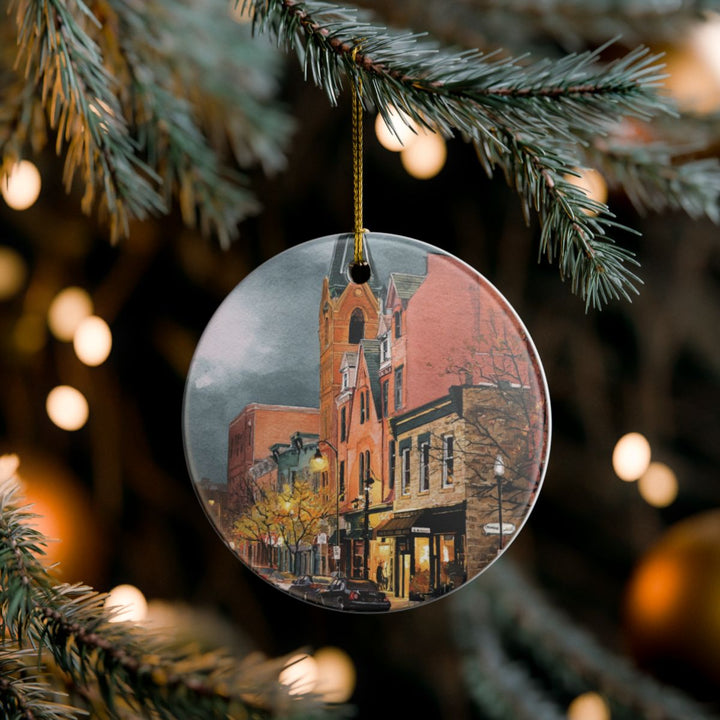 Ann Arbor Michigan USA Ornament: Unique Ann Arbor Souvenir, Ann Arbor Michigan Xmas Decor, and Authentic Ann Arbor Gift