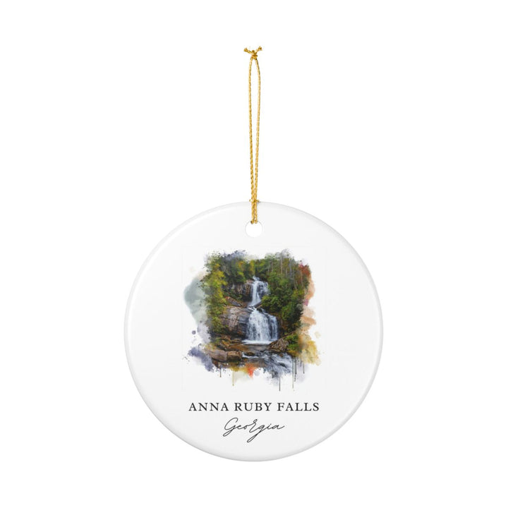 Anna Ruby Falls Georgia USA Ornament: Unique Anna Ruby Falls Souvenir, Anna Ruby Falls Georgia Xmas Decor, and Authentic Anna Ruby Falls Gift