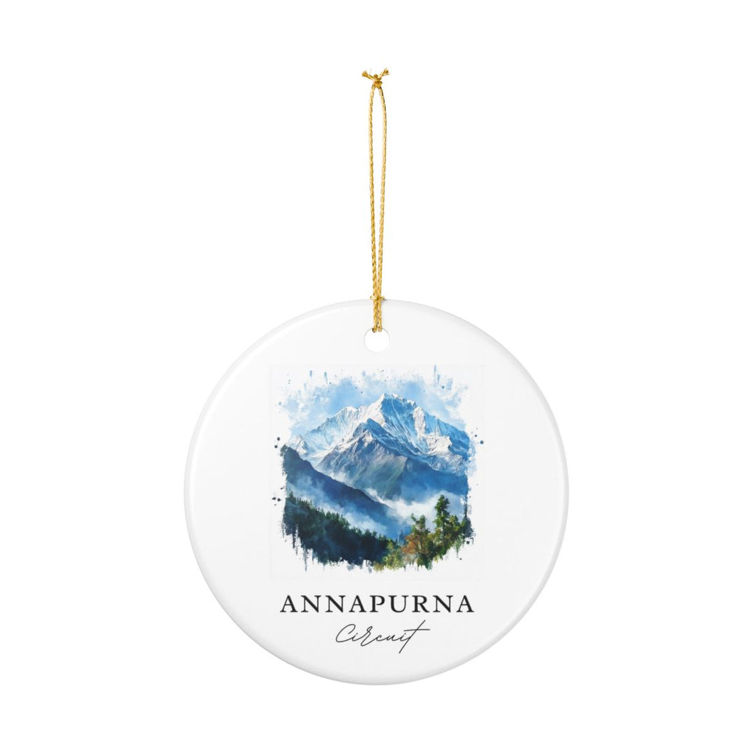 Annapurna Circuit Ornament: Unique Annapurna Circuit Souvenir, Annapurna Circuit Xmas Decor, and Authentic Annapurna Circuit Gift