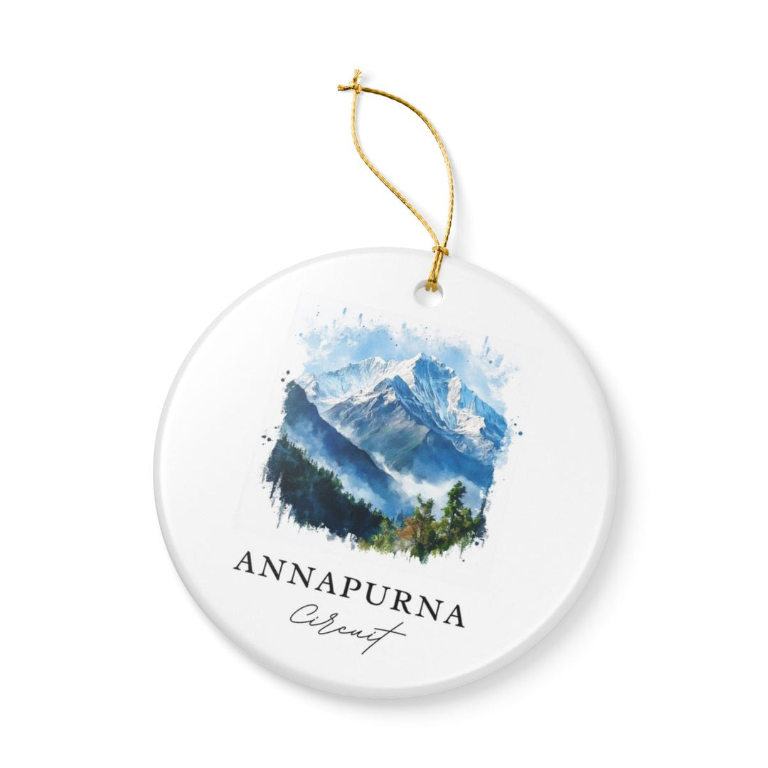 Annapurna Circuit Ornament: Unique Annapurna Circuit Souvenir, Annapurna Circuit Xmas Decor, and Authentic Annapurna Circuit Gift