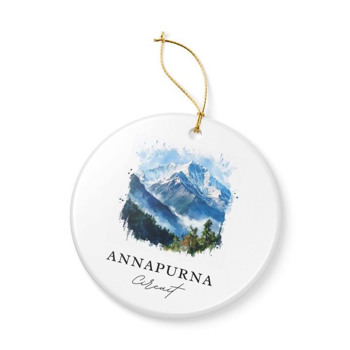 Annapurna Circuit Ornament: Unique Annapurna Circuit Souvenir, Annapurna Circuit Xmas Decor, and Authentic Annapurna Circuit Gift