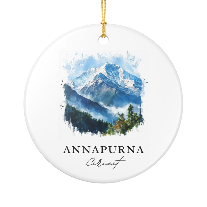 Annapurna Circuit Ornament: Unique Annapurna Circuit Souvenir, Annapurna Circuit Xmas Decor, and Authentic Annapurna Circuit Gift