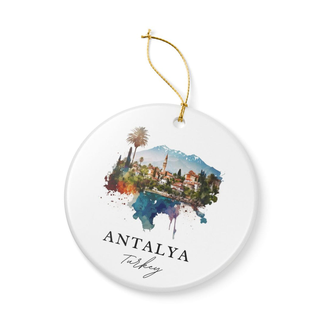 Antalya Turkey Ornament: Unique Antalya Turkey Souvenir, Antalya Turkey Xmas Decor, and Authentic Antalya Turkey Gift