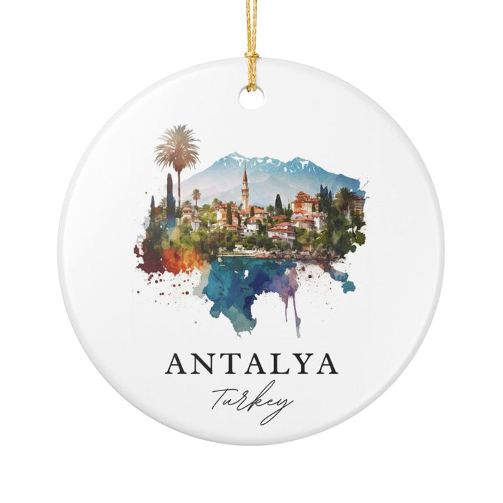Antalya Turkey Ornament: Unique Antalya Turkey Souvenir, Antalya Turkey Xmas Decor, and Authentic Antalya Turkey Gift