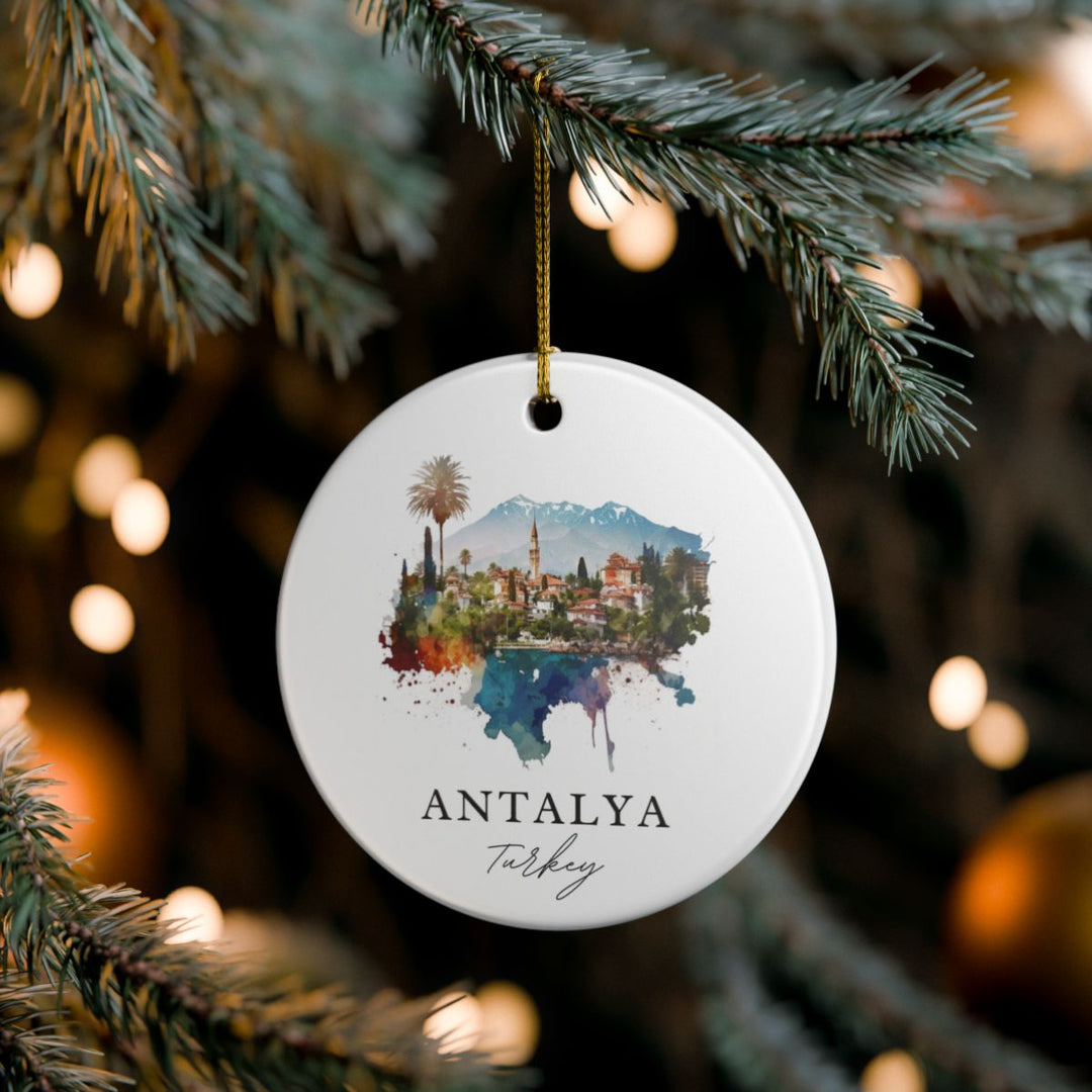 Antalya Turkey Ornament: Unique Antalya Turkey Souvenir, Antalya Turkey Xmas Decor, and Authentic Antalya Turkey Gift
