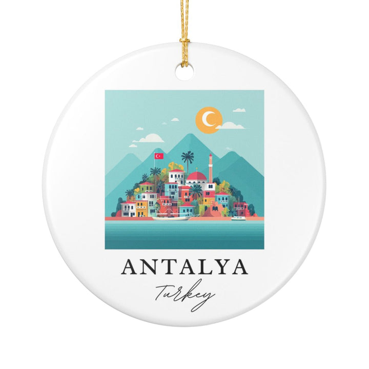Antalya Turkey Ornament: Unique Antalya Turkey Souvenir, Antalya Turkey Xmas Decor, and Authentic Antalya Turkey Gift