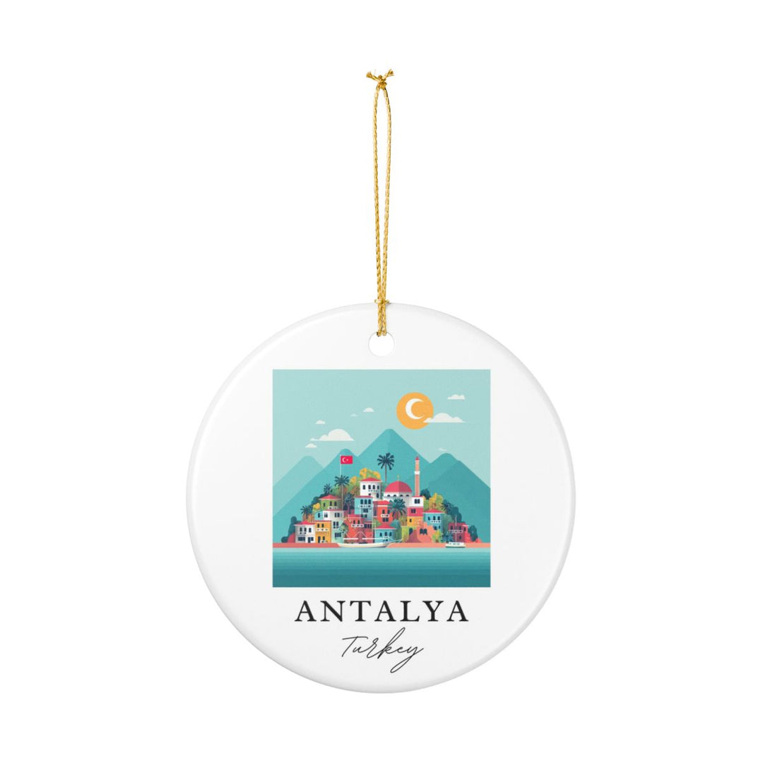 Antalya Turkey Ornament: Unique Antalya Turkey Souvenir, Antalya Turkey Xmas Decor, and Authentic Antalya Turkey Gift